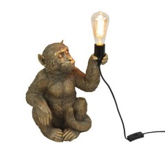 TABLE LAMP SITTING GOLDEN MONKEY     - TABLE LAMPS